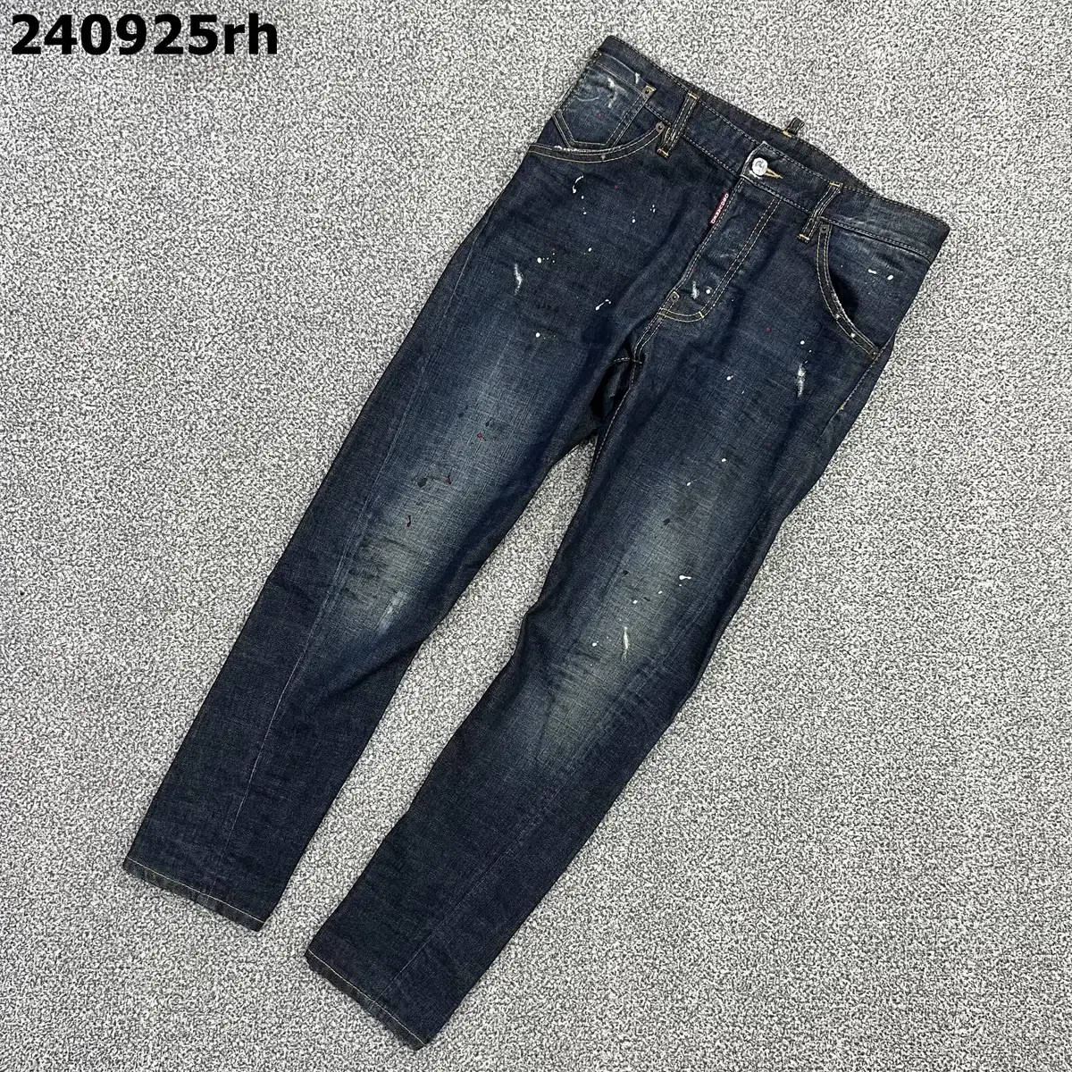 [44] Distressed 2 Wash Painted Custom Denim Pants Jeans 925RH