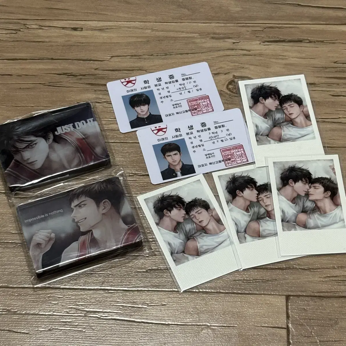 SLAM DUNK TAE WOONG DAE MAN COROTO Student ID polaroid sixteen