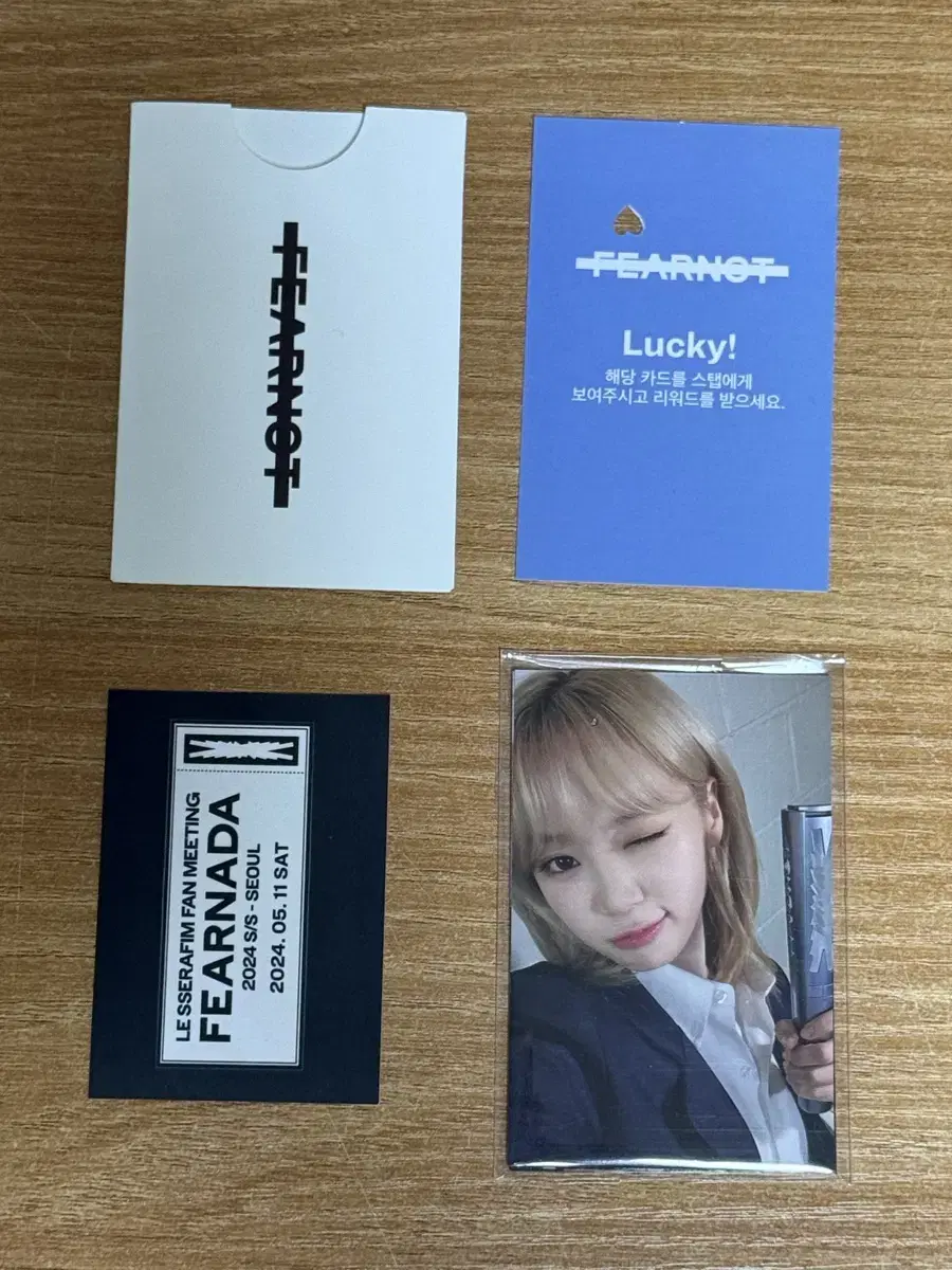 Le Sserafim 2024 fanmeeting Set of Piers and Zones photocards