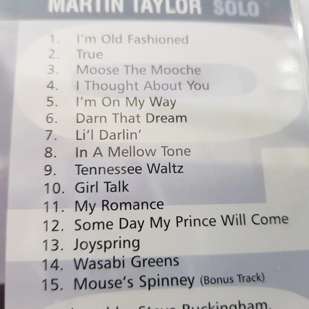 Martin Taylor - Solo  CD