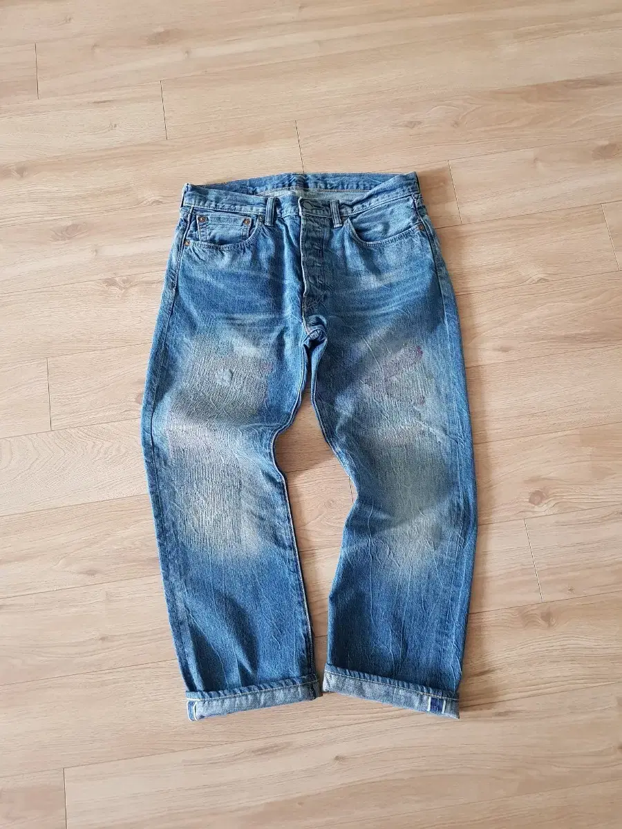 Levi's 501 Cornmeal Selvedge Denim Original Fit 32