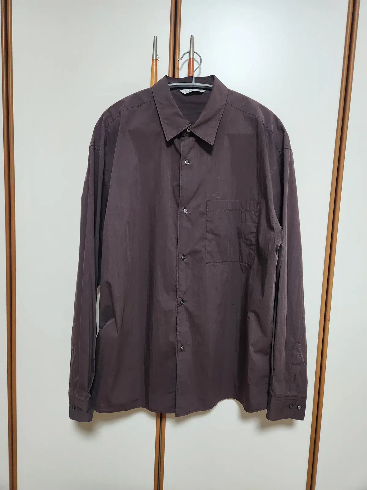 (2) Blankroom Supima Baker Shirt Wine-colored Sorrel