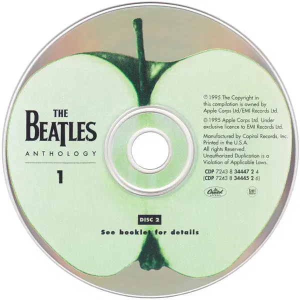 Beatles - Anthology 1 (2CD) 미국반 1995 NM