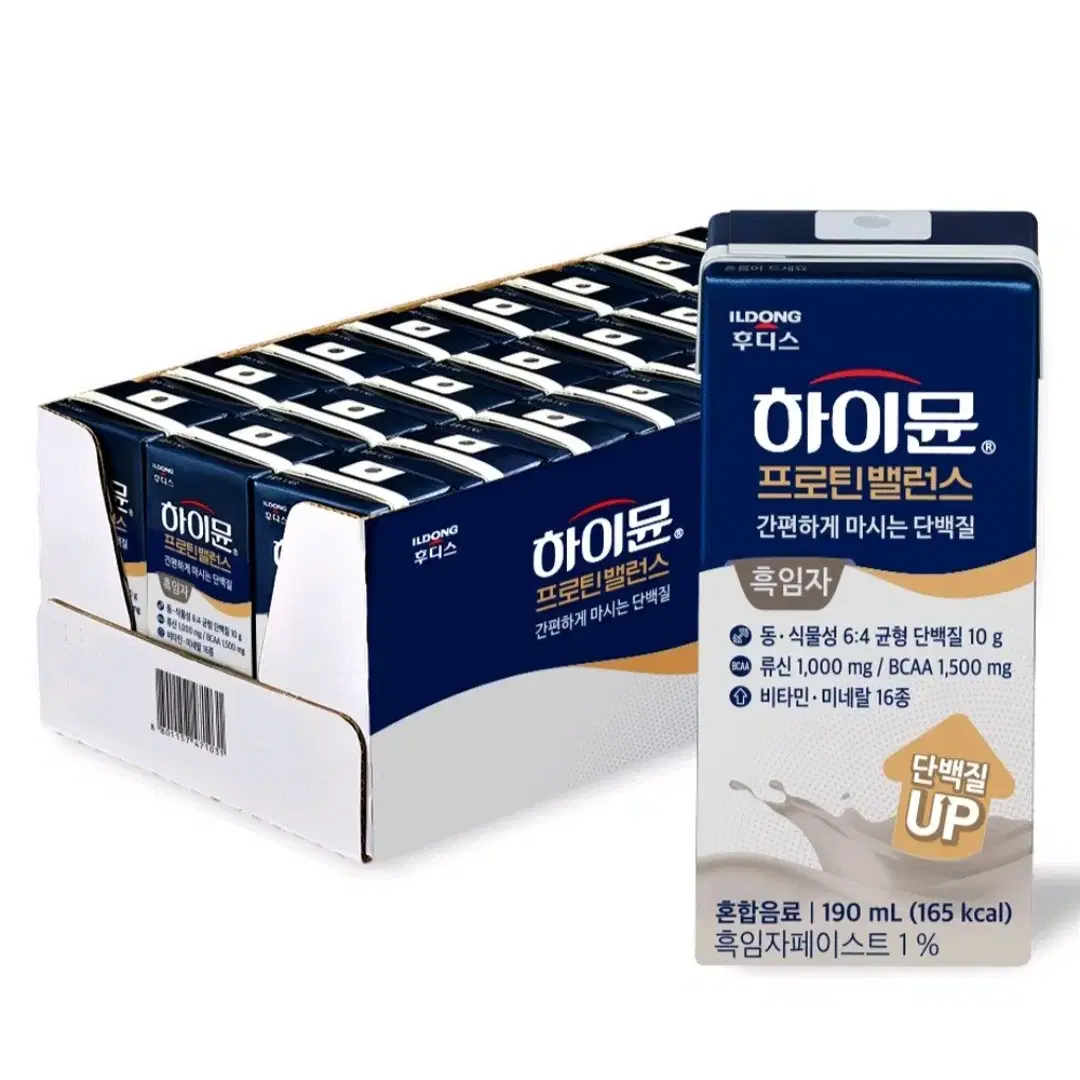 일동후디스 하이뮨 프로틴밸런스 흑임자 음료, 190ml, 24개