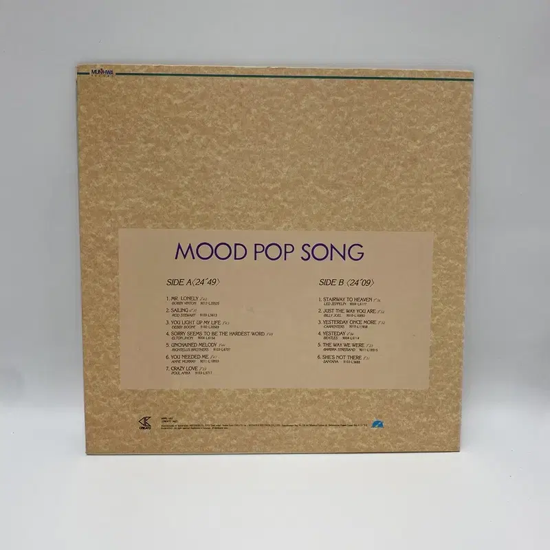 MOOD POP SONG LP / AA2969