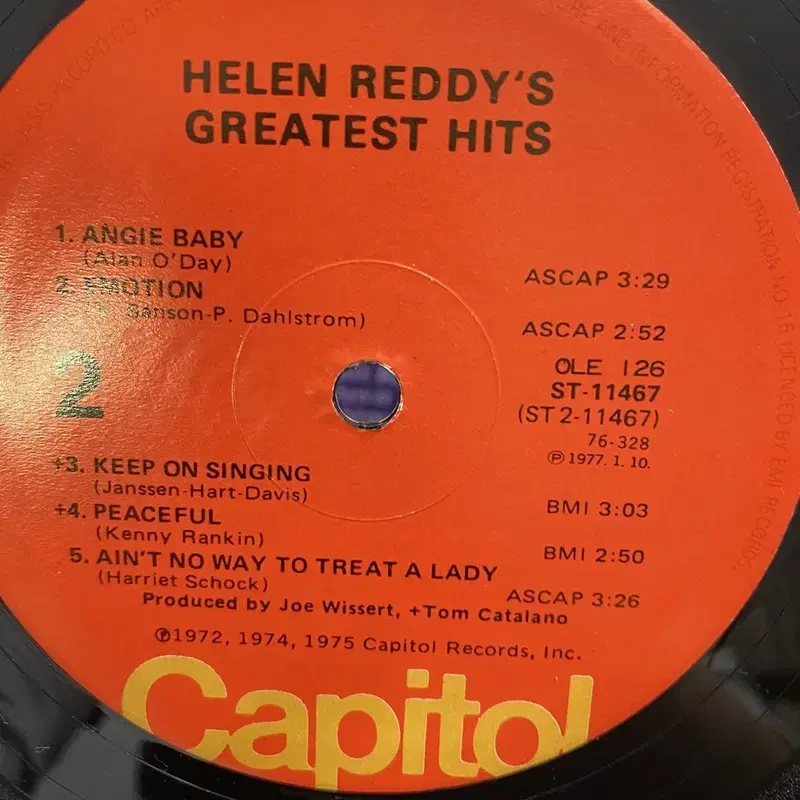 HELEN REDDY  LP / AA2987