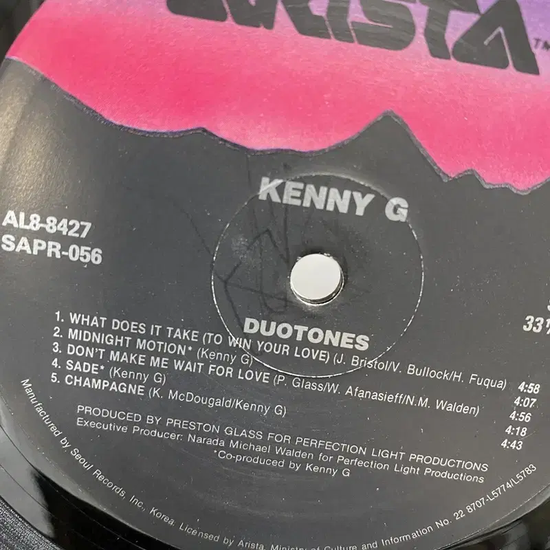 KENNY G LP / AA3887