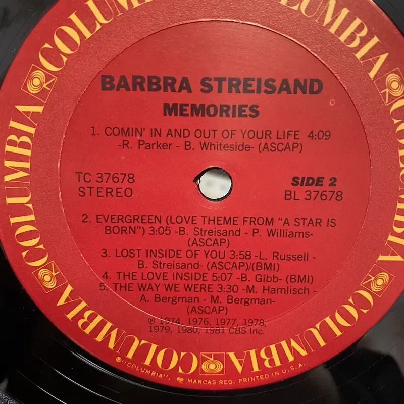 BARBRA STREISAND  LP / AA6041