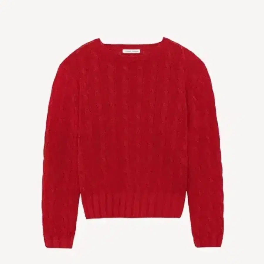 문달 zeze cable knit red 제제 케이블 니트