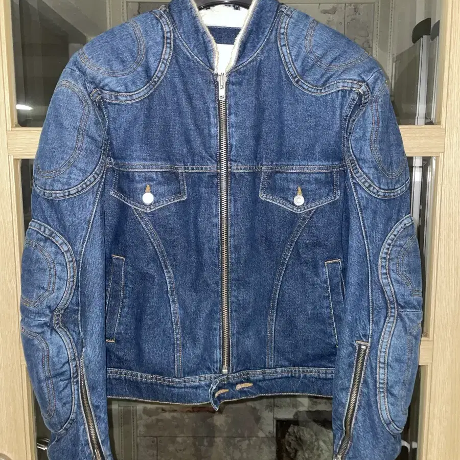 Gmbh 18aw Denim biker jacket m