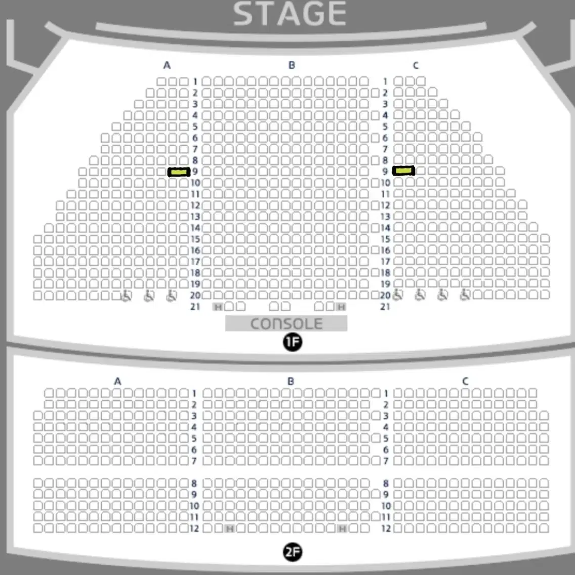 뮤지컬 알라딘 12/7 김준수 VIP 9열 2연석