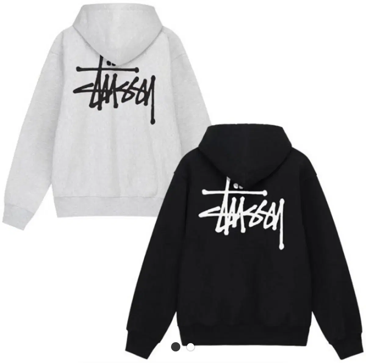 Genuine) New Stussy Basic Hoodie sealed Black , Ash Heather sells