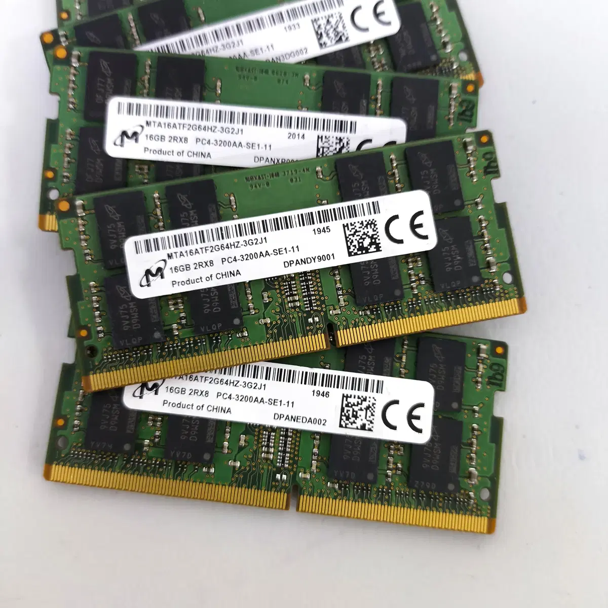 DDR4 16G 소딤 노트북 램 마이크론 수량 보유