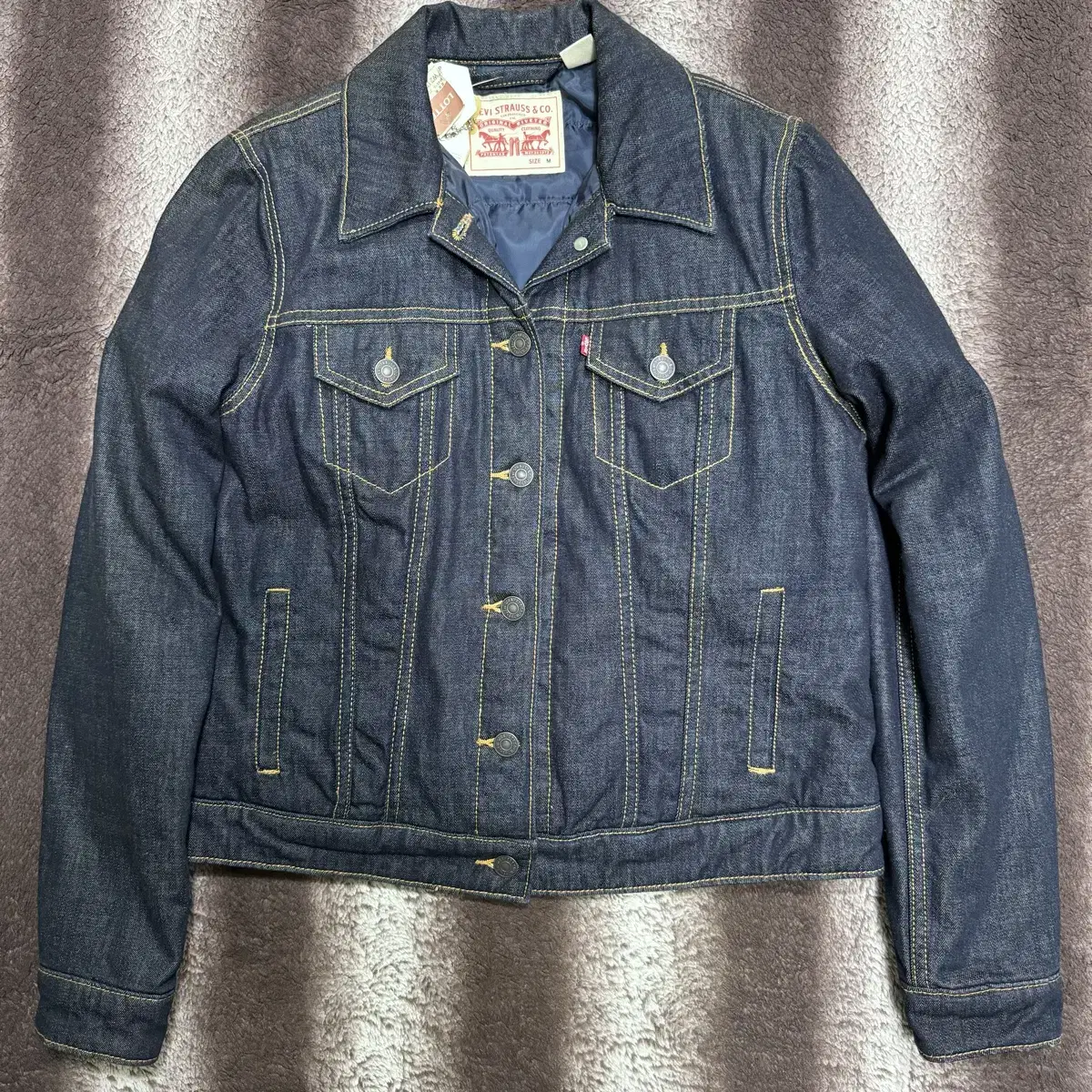 [M][New]Levi's Women's Goose Down Lined Jeans Jacket