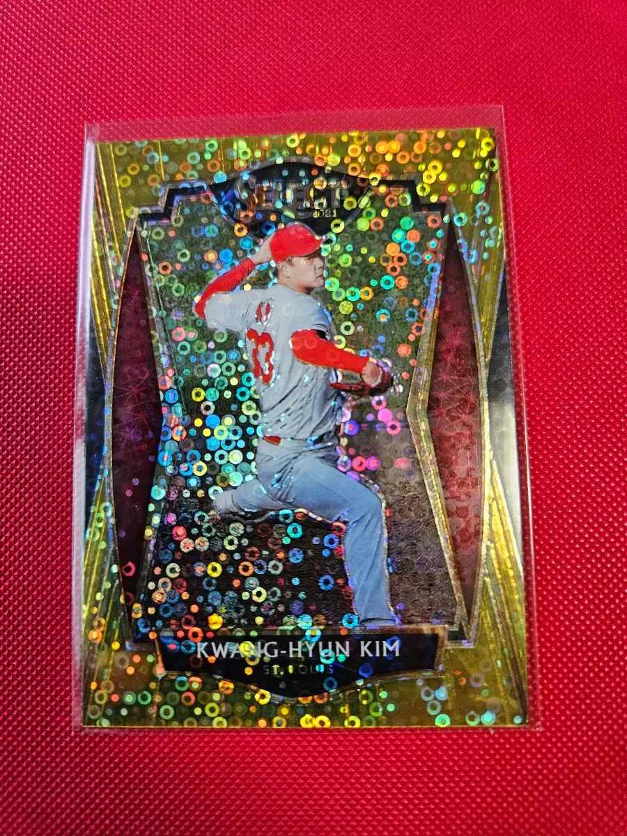 김광현 10장 한정 2021 Panini Select 골드 디스코 카드