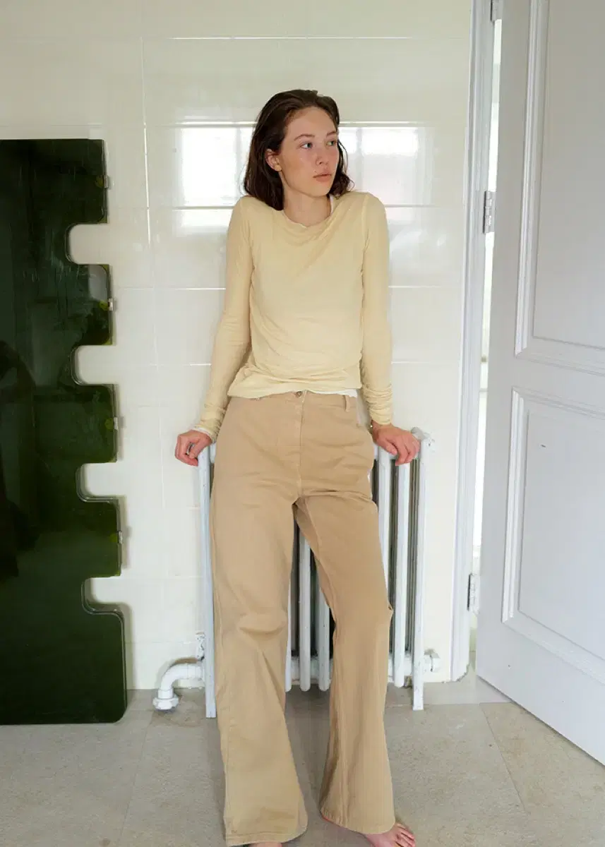 le17 ESSENTIAL STRAIGHT DENIM [BEIGE] 36