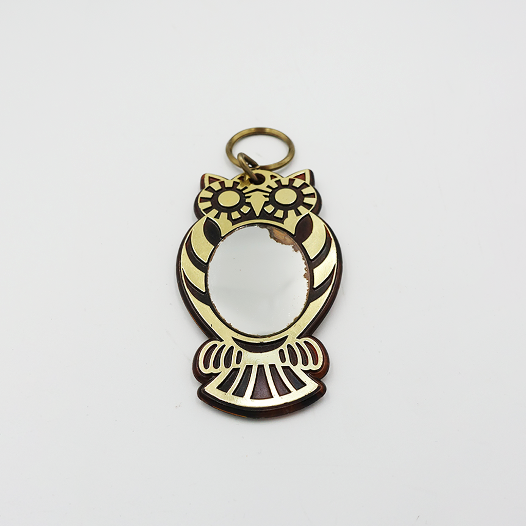 VINTAGE OWL KEYRING 빈티지 부엉이 거울 키링