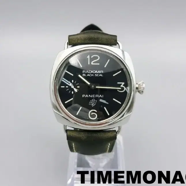 파네라이 라디오미르 블랙 씰 45mm 스틸 남성용 가죽 시계 pam380