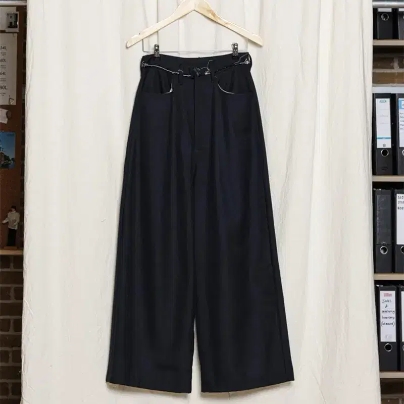 (S) 카미엘포트젠스 Tourist Pants -Black Navy