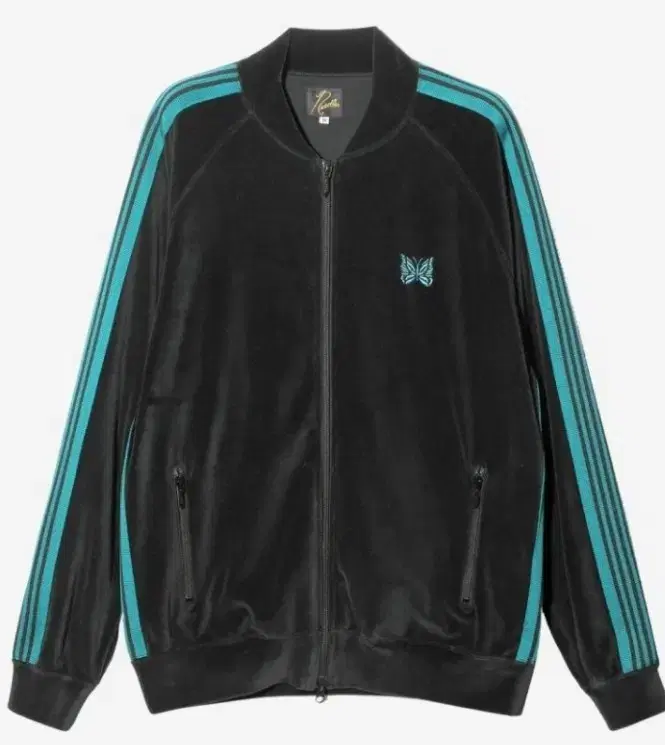 Needles Track Jacket Velour Black