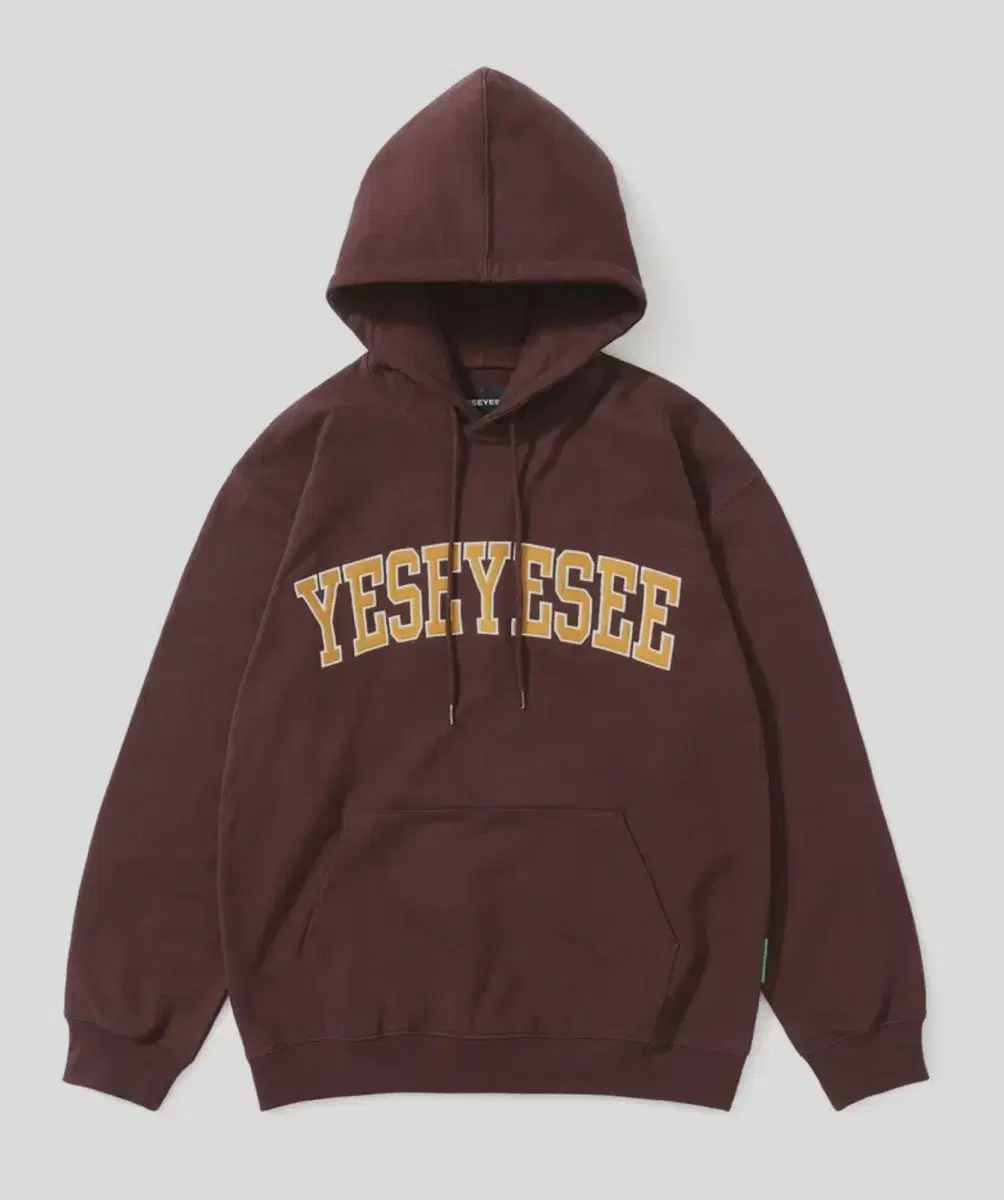 예쓰아이씨 Arch Logo Hoodie Burgundy