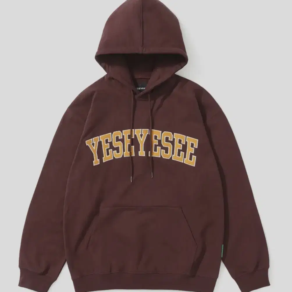 예쓰아이씨 Arch Logo Hoodie Burgundy