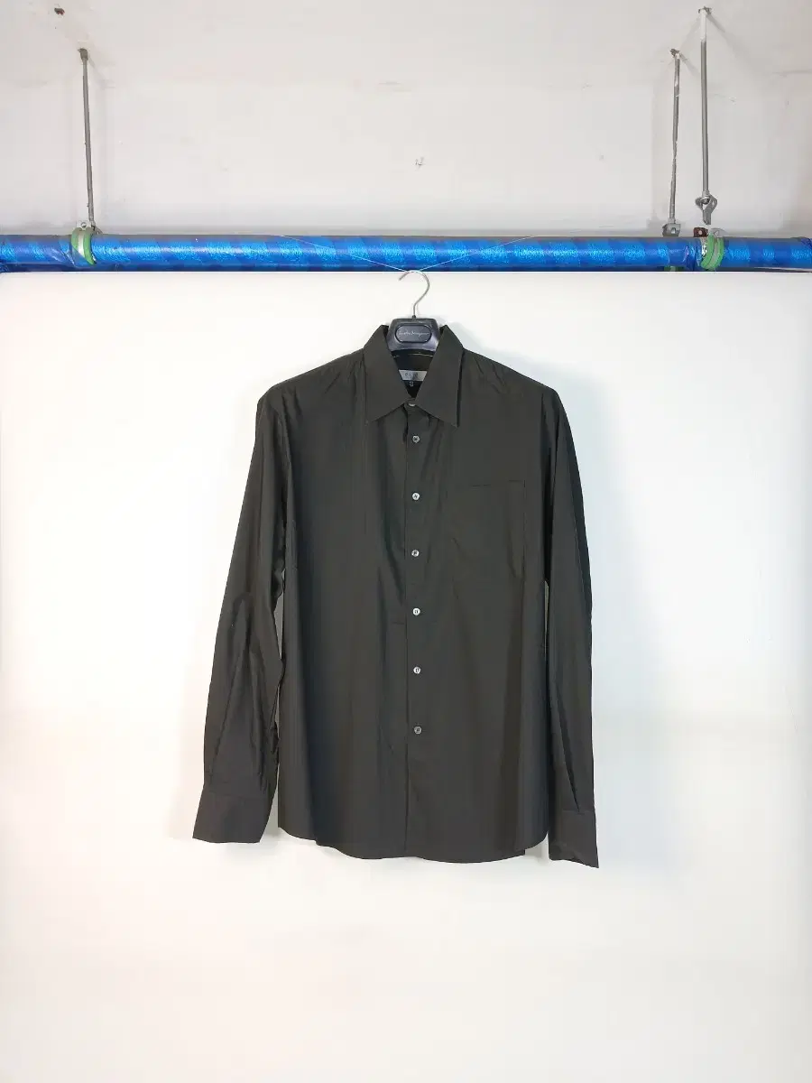 Exte Black Viscose Spandex Shirt for Men