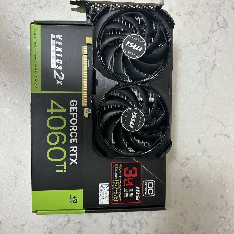 msi rtx 4060ti(16gb) 판매합니다.