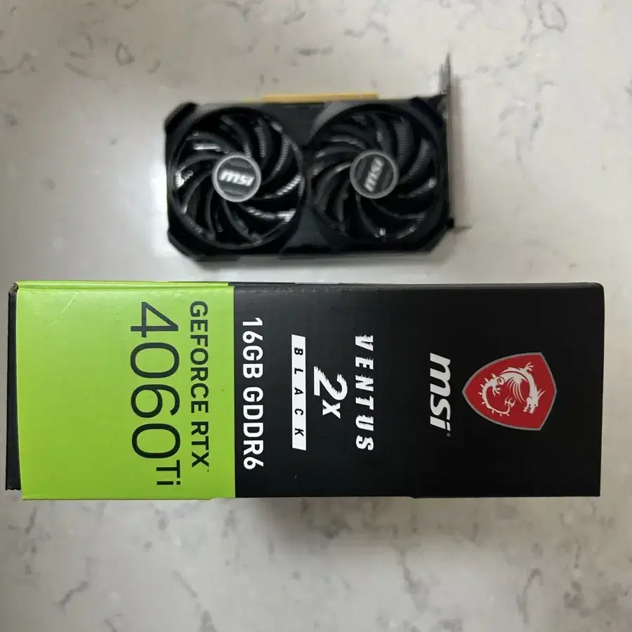 msi rtx 4060ti(16gb) 판매합니다.