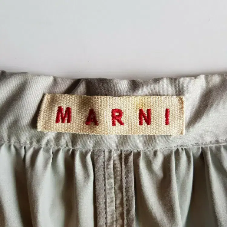 300만원대 구매 MARNI 마르니 쇼라인 코튼 개더 코트 자켓 트렌치