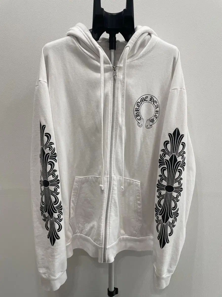 Chrome Hearts Floral Horseshoe Zip Hoodie XL