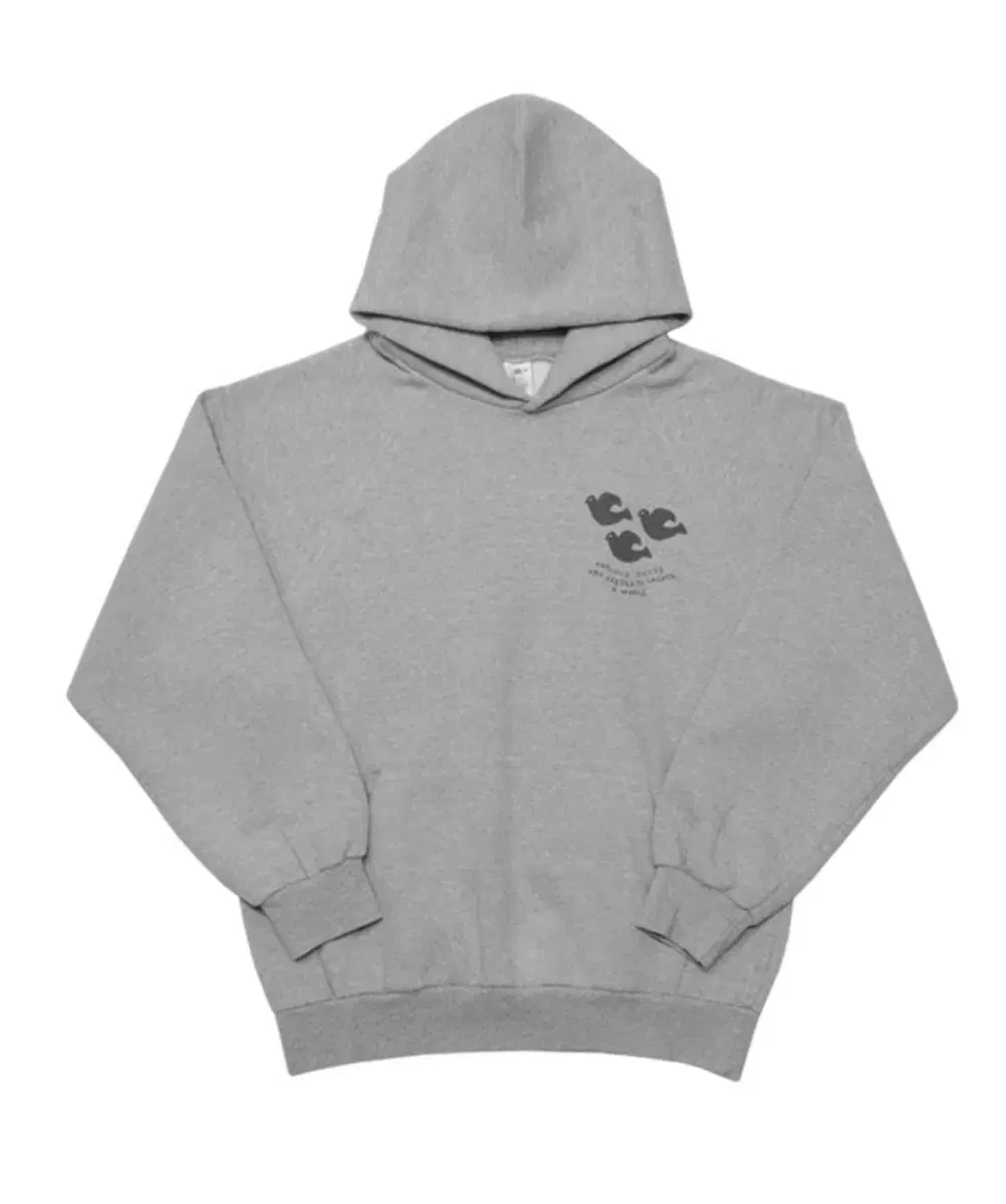 [L]THREE BIRDS RAGLAN HOOD (GREY) 컬렉트피시스