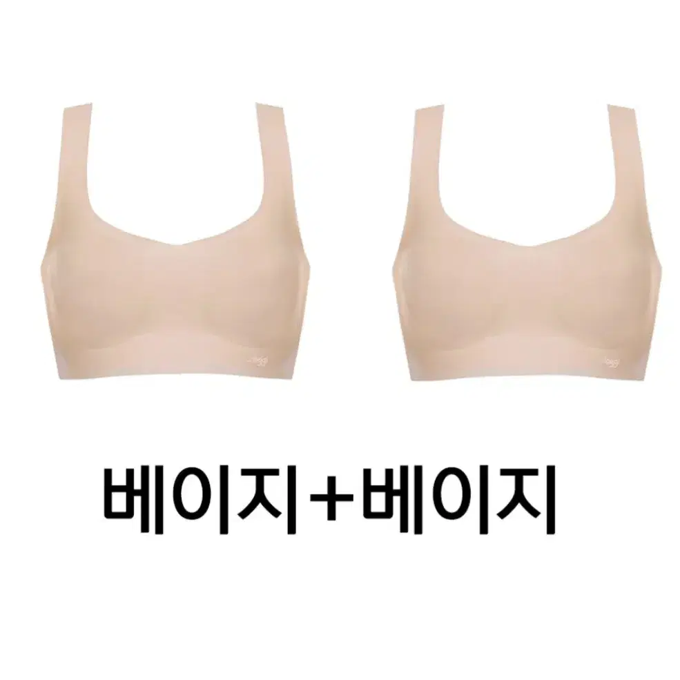 [새상품]슬로기 제로필 브라 2매 심리스 노와이어 브라탑 무봉제(S,M)