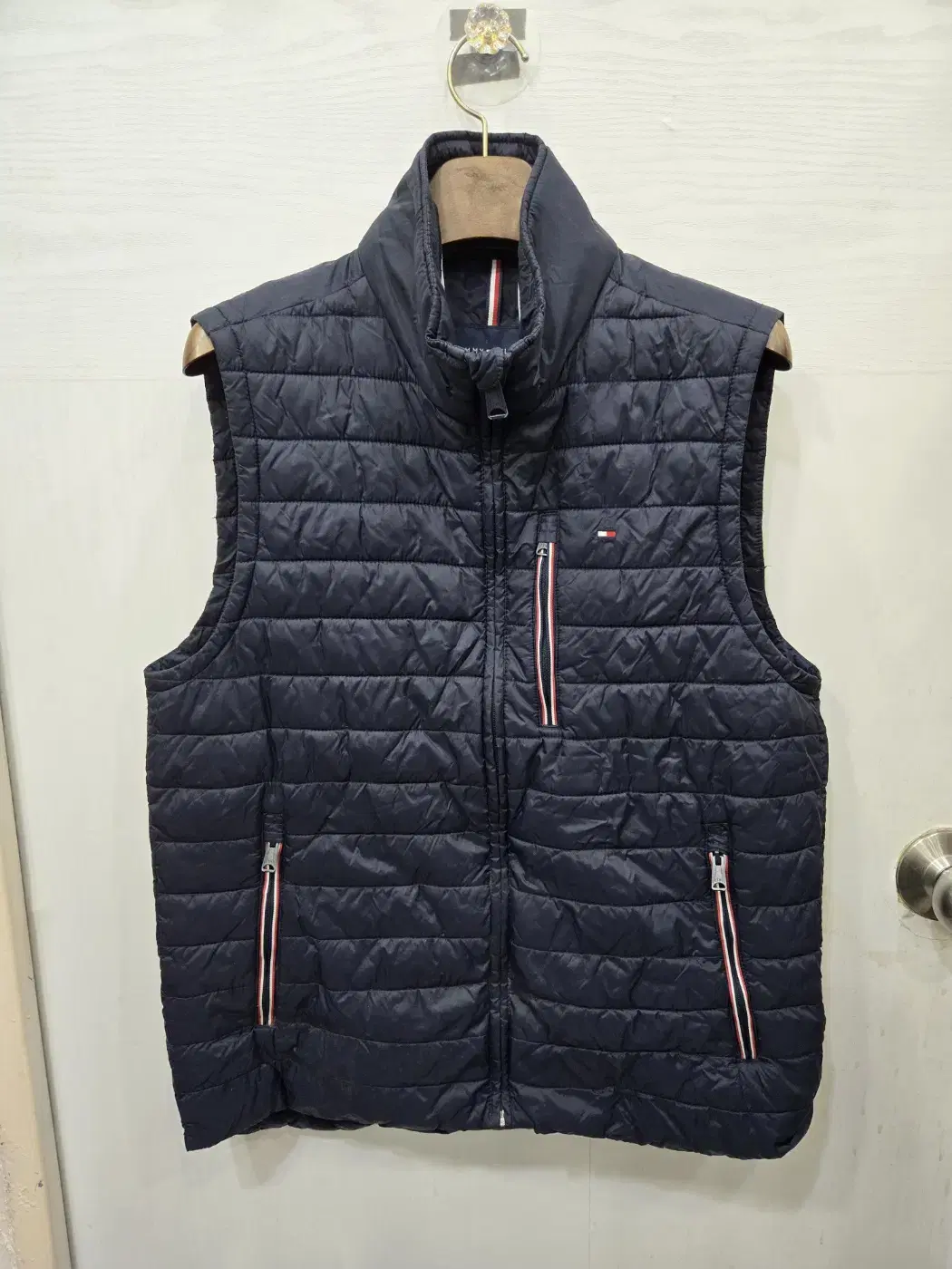 S,90 )) TOMMY HILFIGER 타미힐피거 가벼운 조끼패딩!