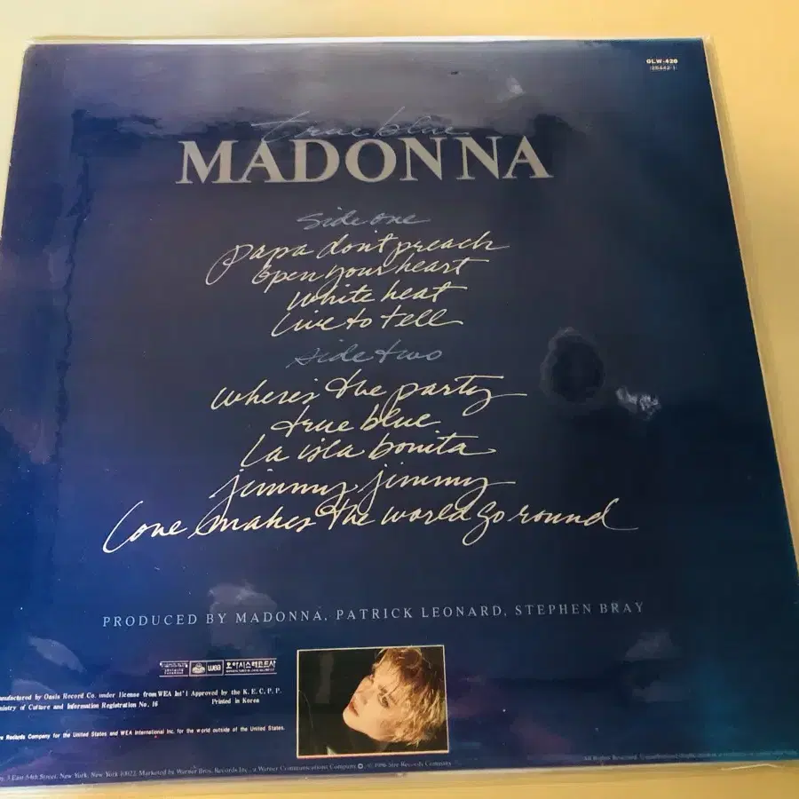 LP/ 마돈나 Madonna / True Blue