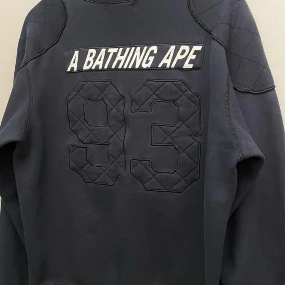 (XL)00s Bape 베이프 숄더 패치 럭비 스웻셔츠 맨투맨