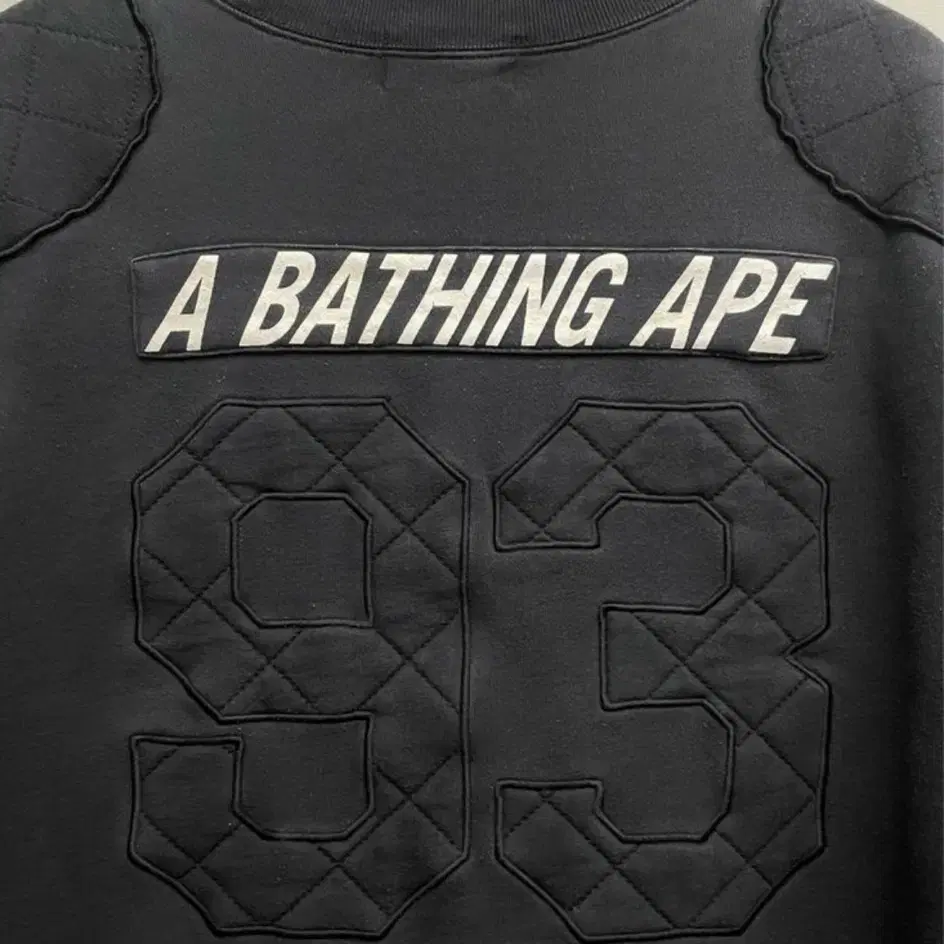 (XL)00s Bape 베이프 숄더 패치 럭비 스웻셔츠 맨투맨