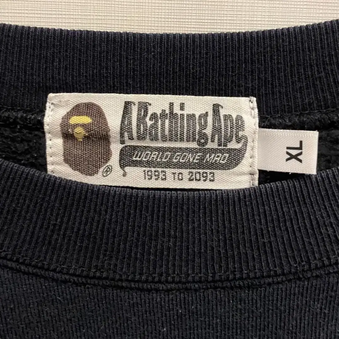 (XL)00s Bape 베이프 숄더 패치 럭비 스웻셔츠 맨투맨