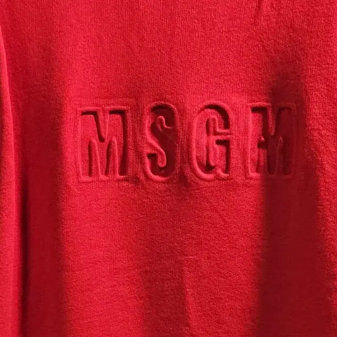 MSGM 각인 맨투맨 정품 빨강