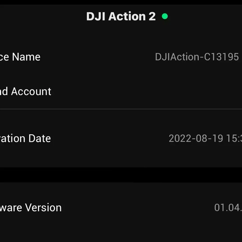 Dji 오즈모 액션2 더블 스크린 기기 단품