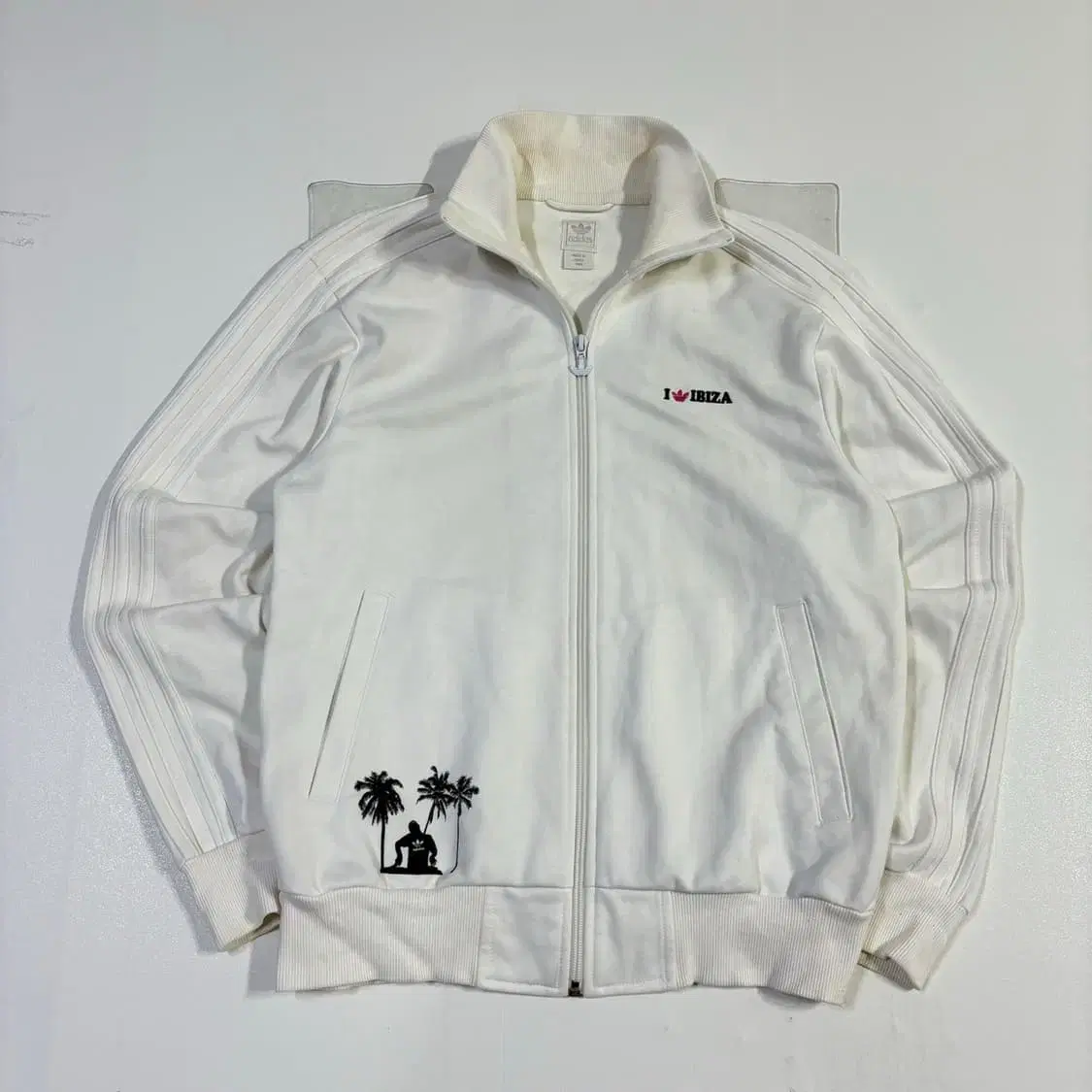 95 adidas White Ibiza Tracktop Jersey