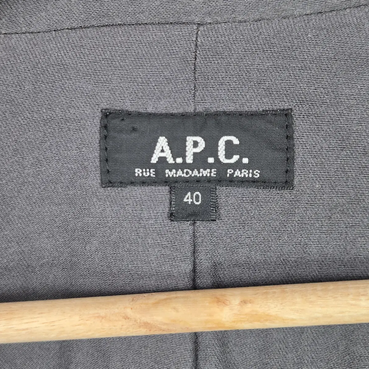 [95] A.P.C. 아페쎄 브라운 체크 울 블렌드 더플 코트