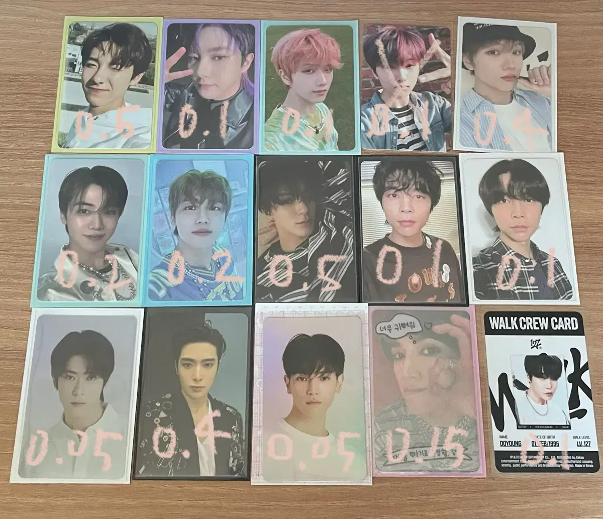 nct photocard ilchil dream mark taeyong jaehyun renjun jisung johnny yuta jungwoo