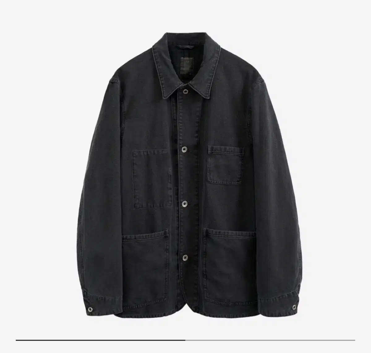 4)Polyester Chore Jacket Charcoal 24FW