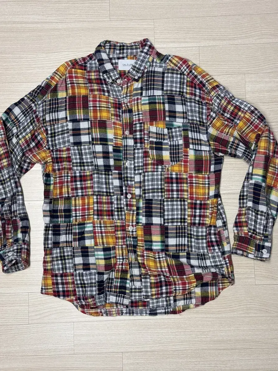 Cal O Line Flannel Patchwork Shirt 1