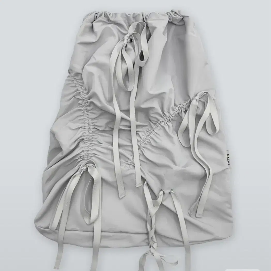 나체 LIGHT SHIRRING GYM SACK LIGHT GRAY