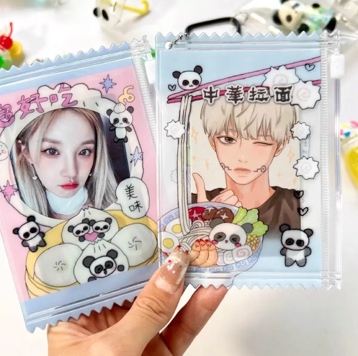 Xiaolongbao qipao panda photocard pouch pouch photocard holder