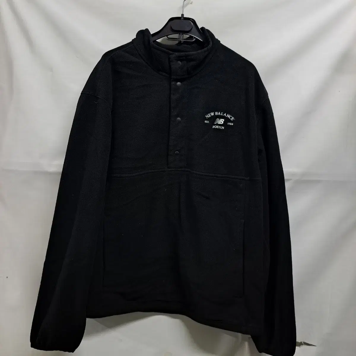 (2XL) 23ss 뉴발란스 검정 반집업 후리스