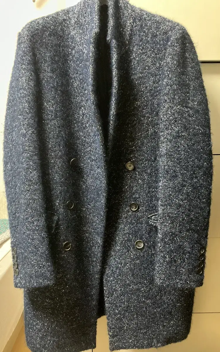 Solid Homme Mohair Tweed Coat for sale