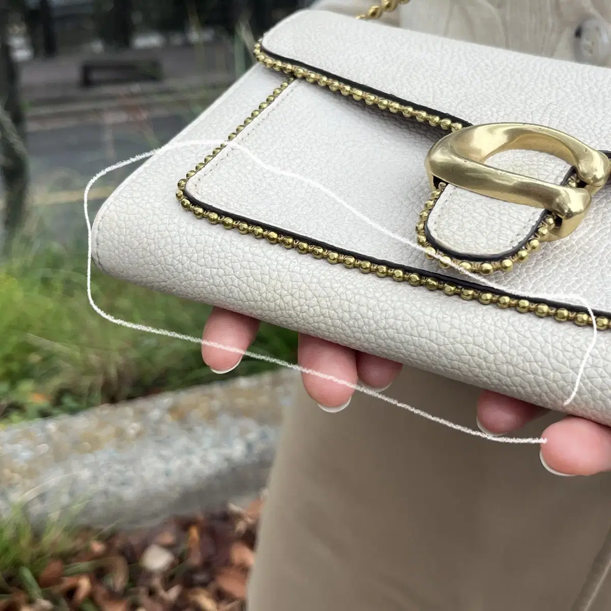 Coach Tabby Chain Clutch with Beadchain